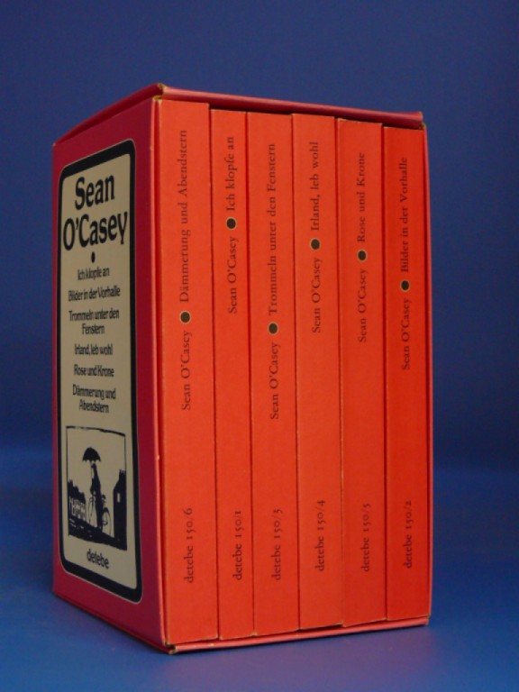 Sean O’Casey (1880-1964) - Die ganze Bibliographie des großen Irischen Dichters. Ich klopfe an, Bilderin der Vorhalle, Trommeln unter den Fenstern, Irland leb wohl, Rose und Krone, Dämmerung und Abendstern - Sean O’Casey